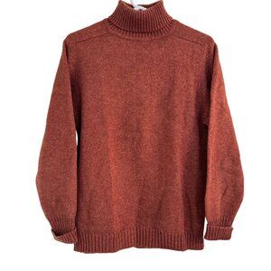 Vintage Catalina Martin Womens Brown/Maple Wool Turtleneck Long Sleeve Sweater M